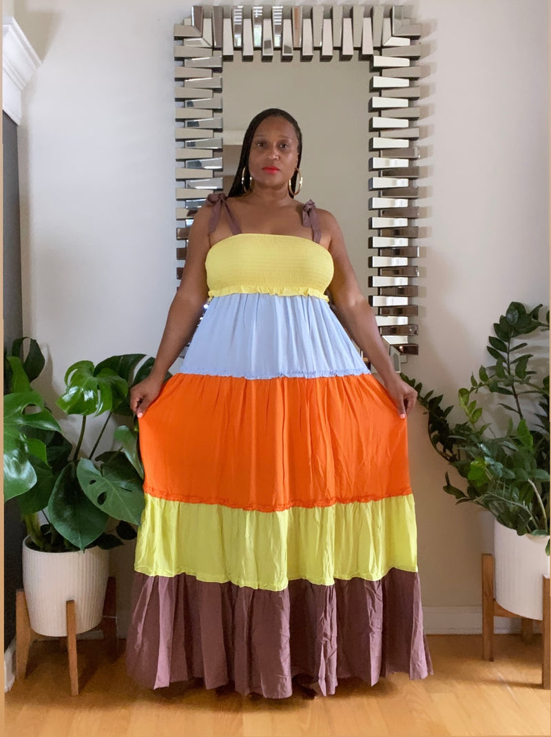 Cocoa Colorblock Maxi