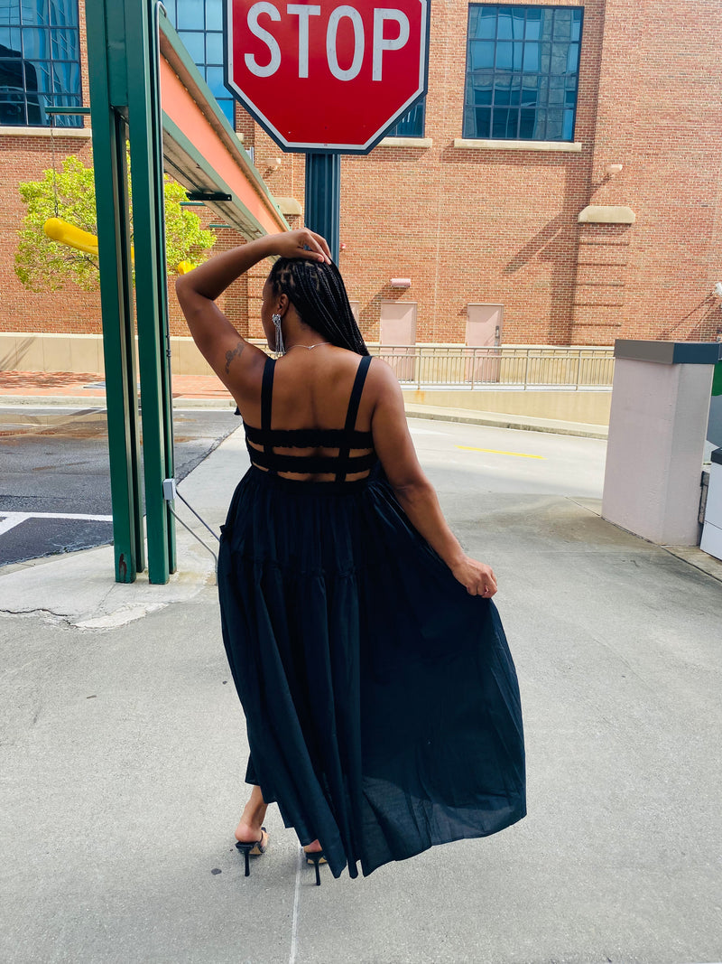 Everything Black Maxi Dress