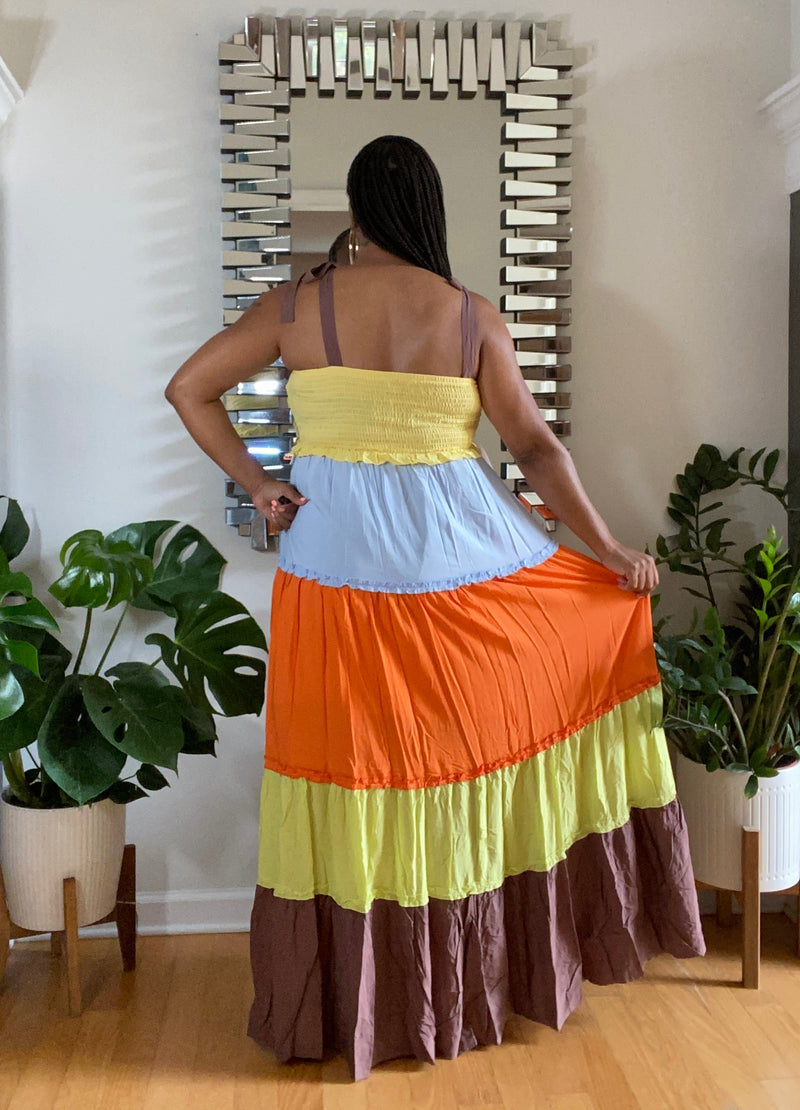 Cocoa Colorblock Maxi